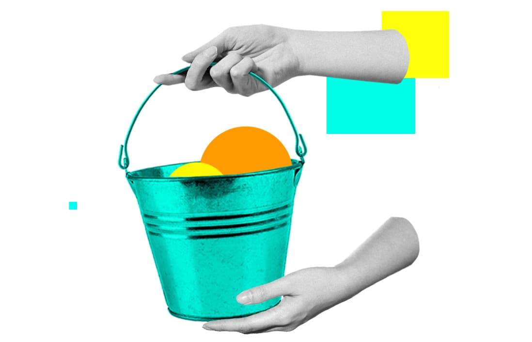 Collageanimationen für die junge Akademie Eimer und Haende