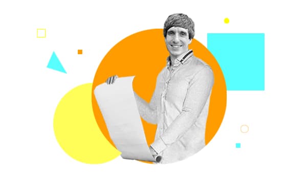 Collageanimationen für die junge Akademie Person mit Handout