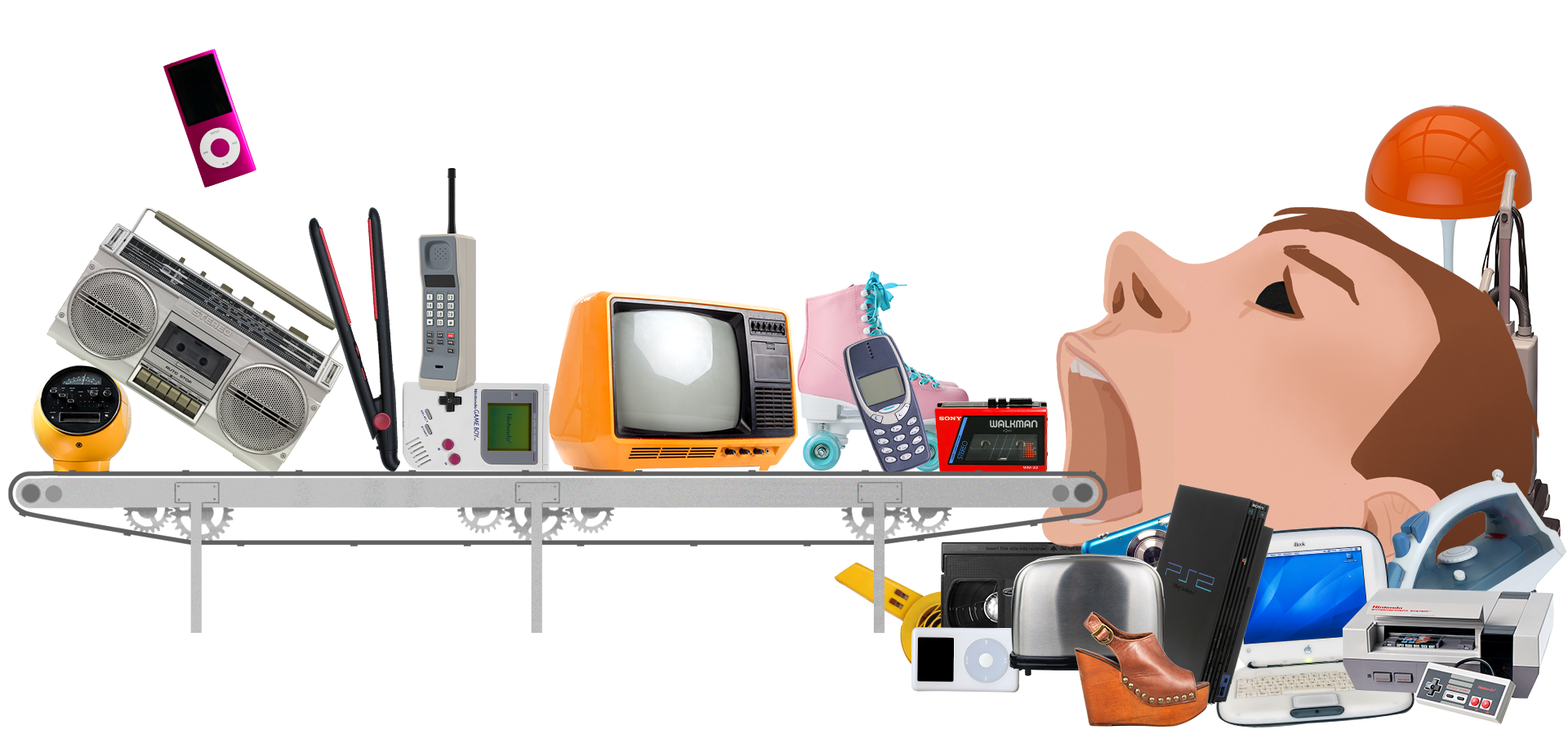 ZDF Aspekte Geschichte des Konsums Illustration