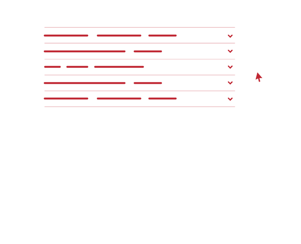 animierte Infografik, die den akkordeon-effekt darstellt, indem sie einen ein geschlossenes akkordeon zeigt, welches sich öffnet und schließt._Glossar