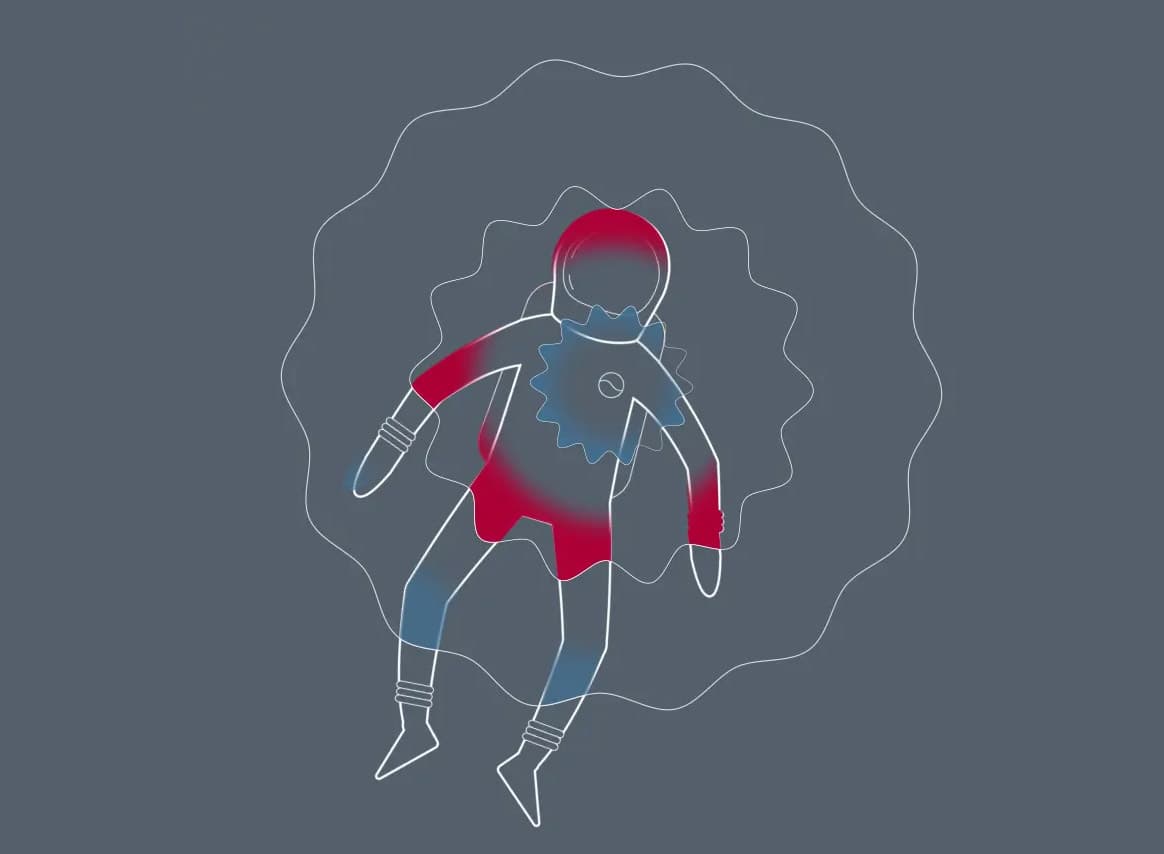 Austronauten sind geschuetzt dank Outlast Technology. Szene aus Produktvideo für Outlast