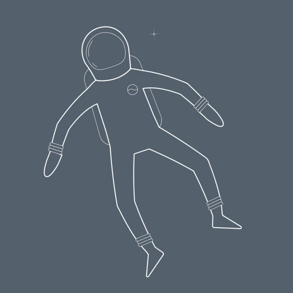 Outlast-Astronaut im Weltall